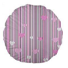 Pink Love Large 18  Premium Round Cushions