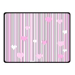 Pink Love Double Sided Fleece Blanket (small) 