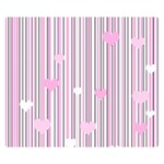 Pink love Double Sided Flano Blanket (Small)  50 x40  Blanket Front