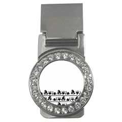 Simple Black And White Design Money Clips (cz) 