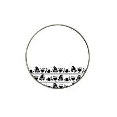 Simple Black And White Design Hat Clip Ball Marker