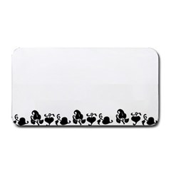 Simple Black And White Design Medium Bar Mats