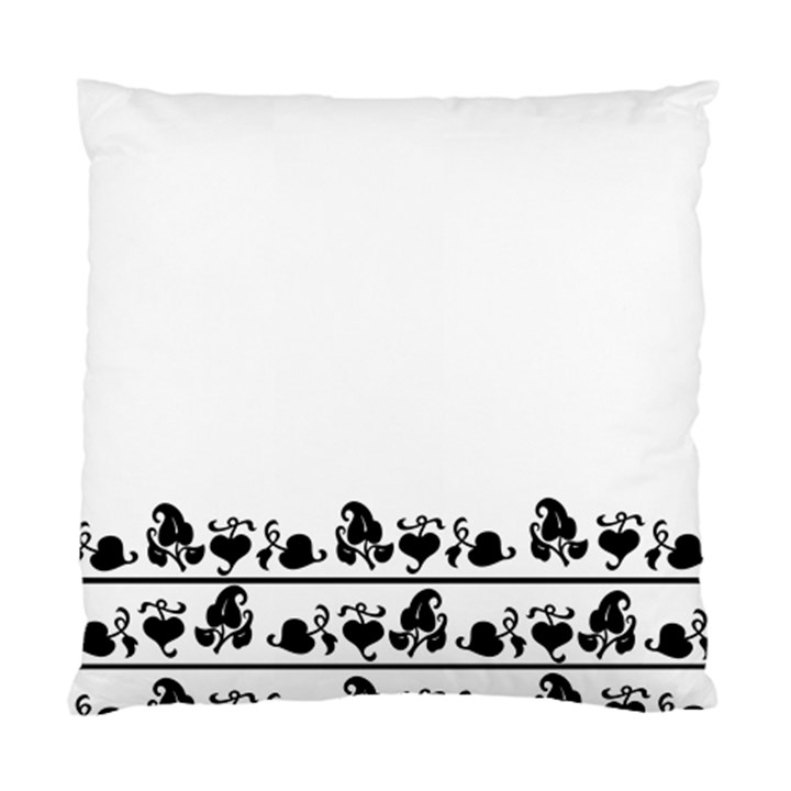 Simple black and white design Standard Cushion Case (One Side)