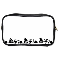 Simple Black And White Design Toiletries Bags