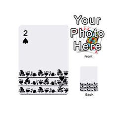 Simple Black And White Design Playing Cards 54 (mini) 