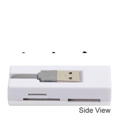 Simple Black And White Design Memory Card Reader (stick) 