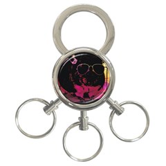 Maggie Chinchillin Version 2 3-ring Key Chains