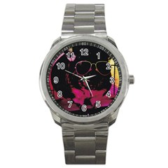 Maggie Chinchillin Version 2 Sport Metal Watch by tigflea