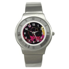 Maggie Chinchillin Version 2 Stainless Steel Watch by tigflea