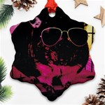 Maggie Chinchillin Version 2 Snowflake Ornament (Two Sides) Front