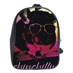 Maggie Chinchillin Version 2 School Bags (xl)  by tigflea