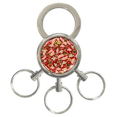 Pizza Pattern 3-ring Key Chains by Valentinaart