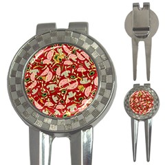 Pizza Pattern 3-in-1 Golf Divots by Valentinaart