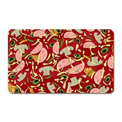 Pizza Pattern Magnet (rectangular)