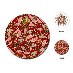 Pizza Pattern Playing Cards (round)  by Valentinaart