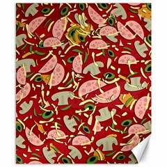 Pizza Pattern Canvas 8  X 10 