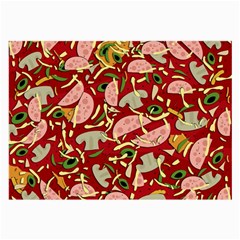 Pizza Pattern Large Glasses Cloth