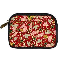 Pizza Pattern Digital Camera Cases by Valentinaart