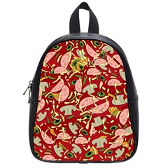 Pizza Pattern School Bags (small) 