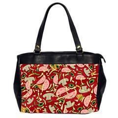 Pizza Pattern Office Handbags (2 Sides)  by Valentinaart