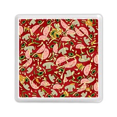 Pizza Pattern Memory Card Reader (square)  by Valentinaart