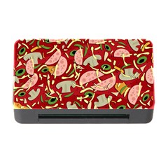 Pizza Pattern Memory Card Reader With Cf by Valentinaart