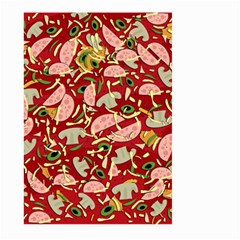 Pizza Pattern Large Garden Flag (two Sides) by Valentinaart