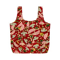 Pizza Pattern Full Print Recycle Bags (m) 