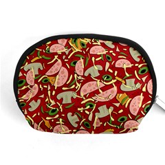 Pizza Pattern Accessory Pouches (medium)  by Valentinaart