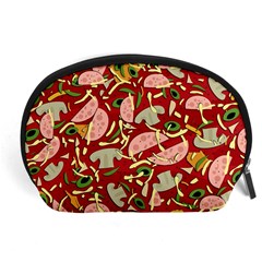 Pizza Pattern Accessory Pouches (large) 