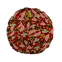 Pizza Pattern Standard 15  Premium Flano Round Cushions