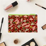 Pizza pattern Cosmetic Bag (XS) Back