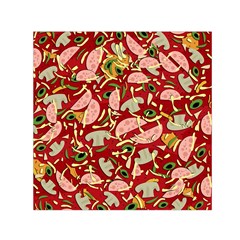 Pizza Pattern Small Satin Scarf (square)