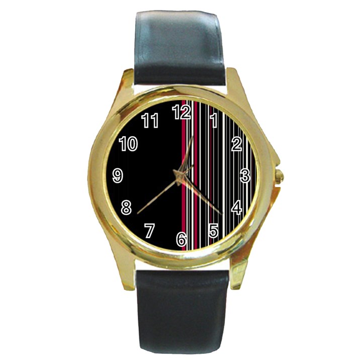 Elegant style Round Gold Metal Watch