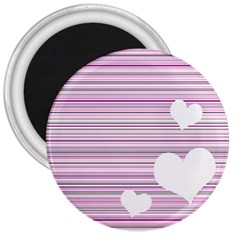 Pink Valentines Day Design 3  Magnets by Valentinaart