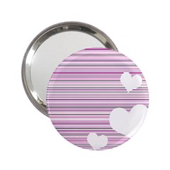 Pink Valentines Day Design 2 25  Handbag Mirrors by Valentinaart