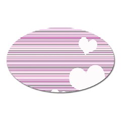 Pink Valentines Day Design Oval Magnet by Valentinaart