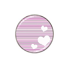 Pink Valentines Day Design Hat Clip Ball Marker