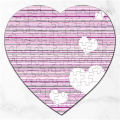 Pink Valentines Day Design Jigsaw Puzzle (heart)