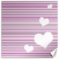 Pink Valentines Day Design Canvas 12  X 12   by Valentinaart