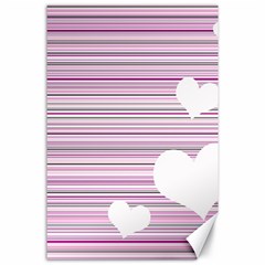 Pink Valentines Day Design Canvas 24  X 36 