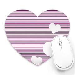 Pink Valentines Day Design Heart Mousepads by Valentinaart