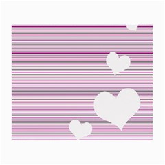 Pink Valentines Day Design Small Glasses Cloth (2-side)