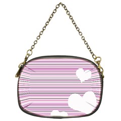 Pink Valentines Day Design Chain Purses (one Side) 