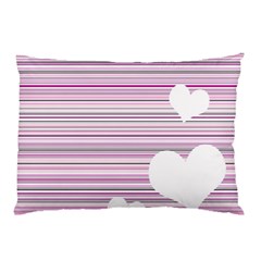 Pink Valentines Day Design Pillow Case by Valentinaart