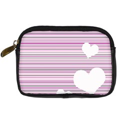 Pink Valentines Day Design Digital Camera Cases by Valentinaart