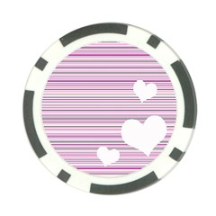 Pink Valentines Day Design Poker Chip Card Guard (10 Pack)