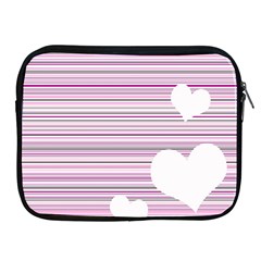 Pink Valentines Day Design Apple Ipad 2/3/4 Zipper Cases by Valentinaart