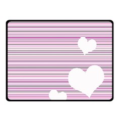 Pink Valentines Day Design Double Sided Fleece Blanket (small)  by Valentinaart