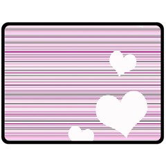 Pink Valentines Day Design Double Sided Fleece Blanket (large)  by Valentinaart